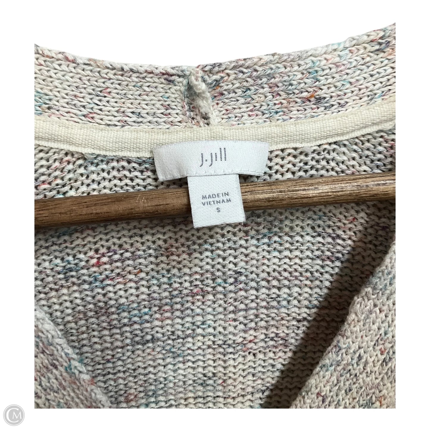 Sweater Cardigan By J. Jill In Multi-colored, Size: S