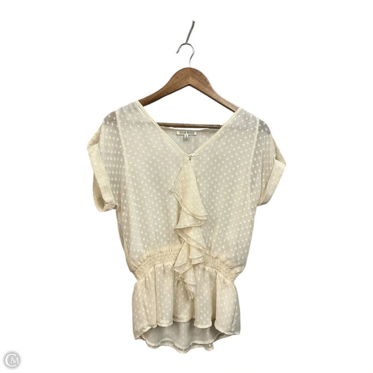 Blouse Sleeveless By Black Rainn In Ivory, Size: S