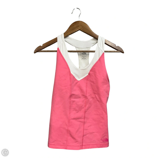 Athletic Tank Top By The North Face In Pink & White, Size: S