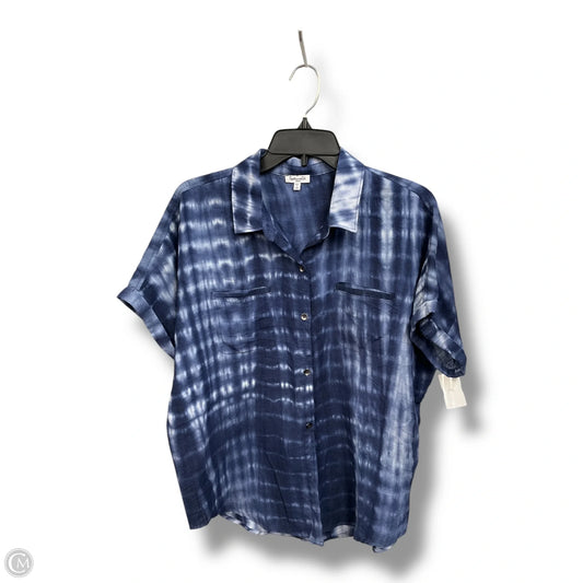 Blouse Short Sleeve By Splendid In Tie Dye Print, Size: S