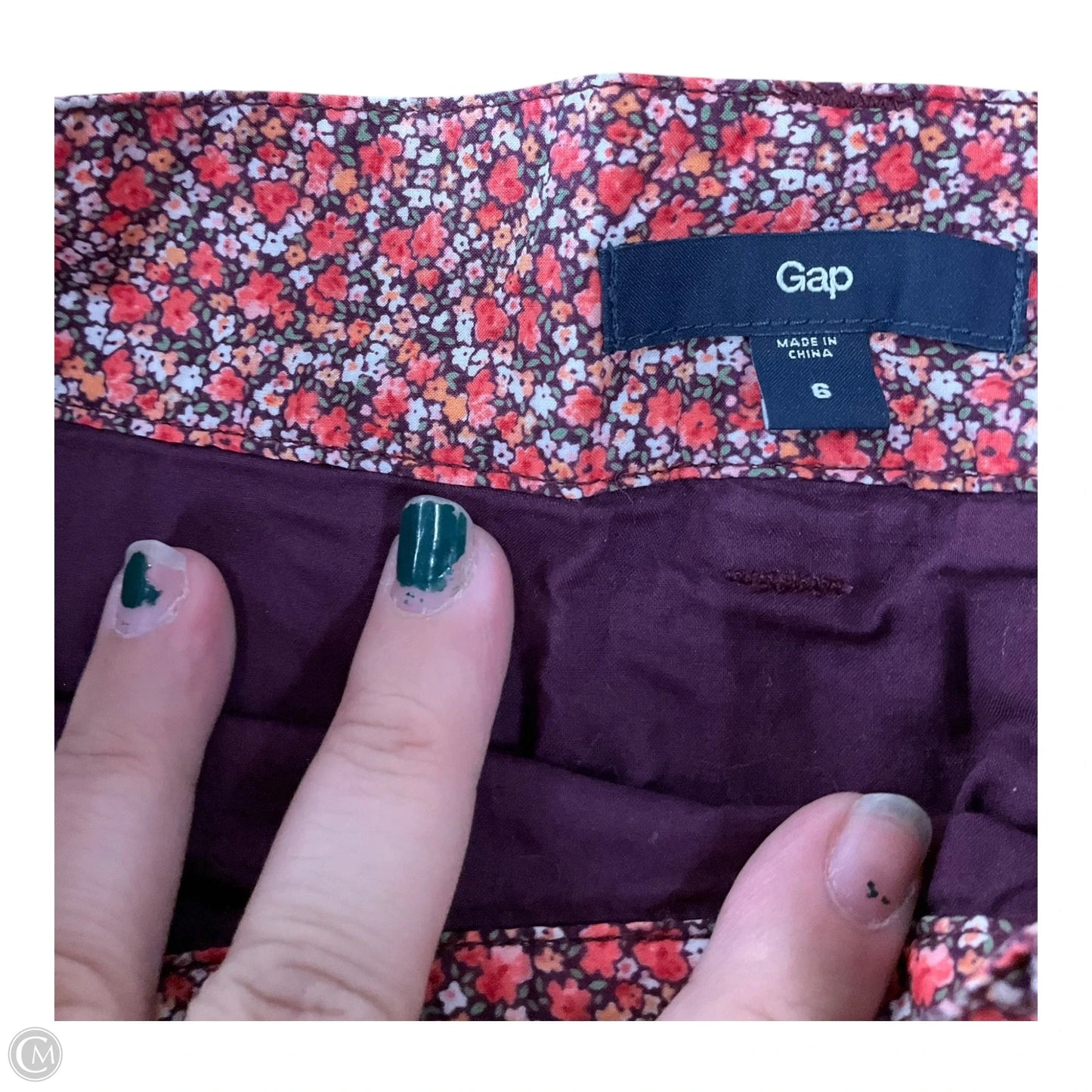 Skirt Mini & Short By Gap In Floral Print, Size: S