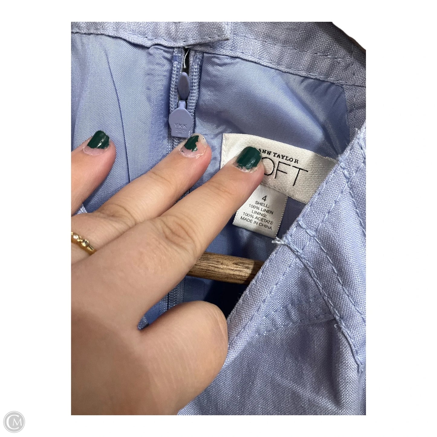 Dress Casual Short By Loft In Blue, Size: S