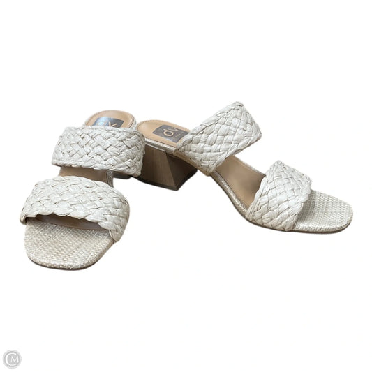 Sandals Heels Block By Dolce Vita In Beige, Size: 7.5