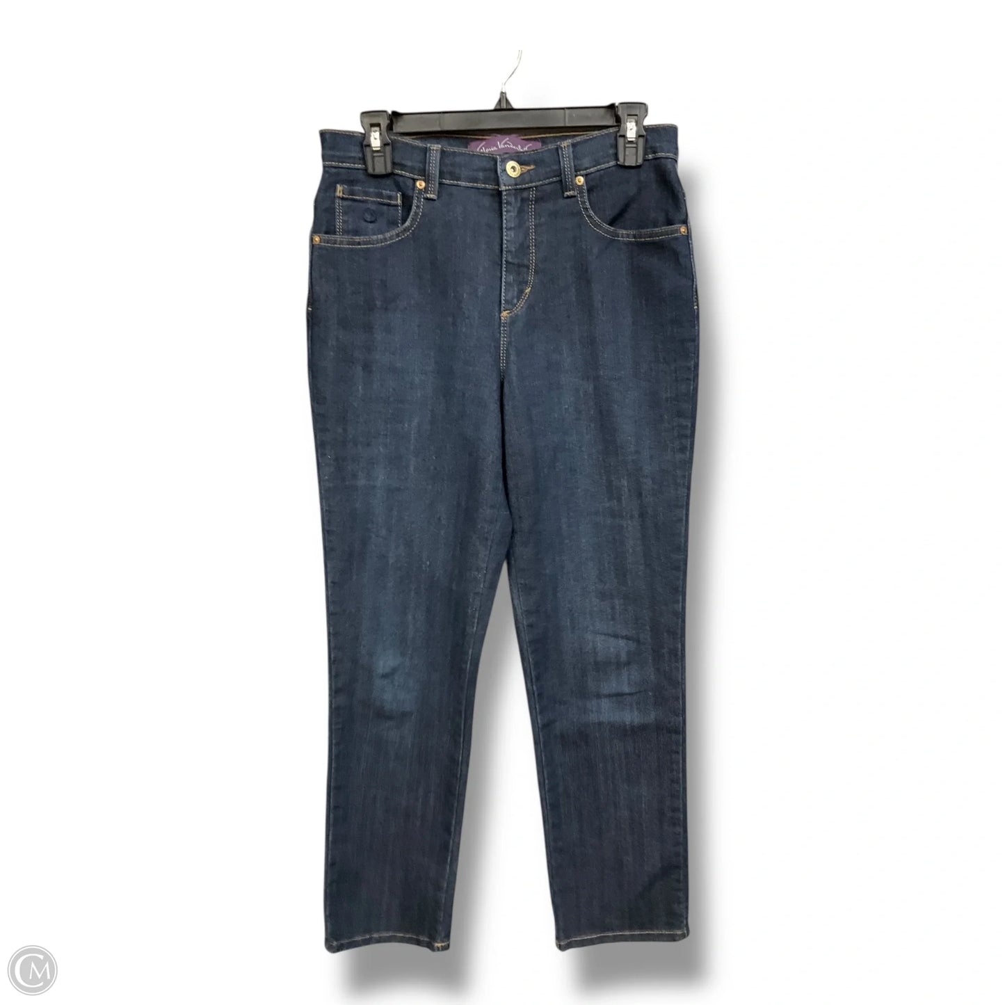 Jeans Straight By Gloria Vanderbilt In Blue Denim, Size: 6