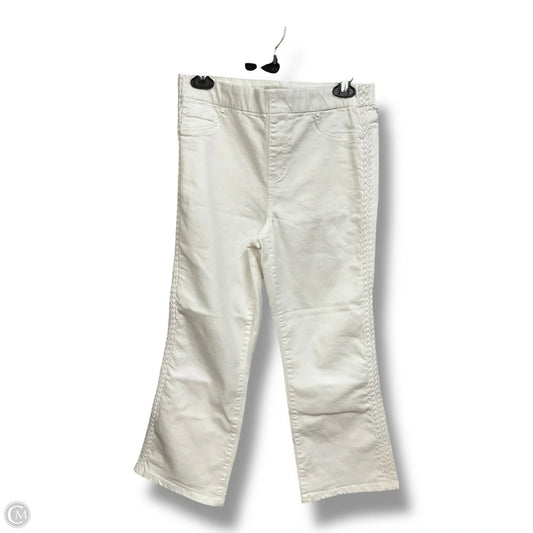 Pants Cropped By Liverpool In White, Size: 6