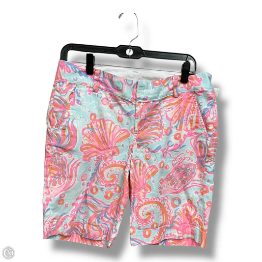 Shorts Designer By Lilly Pulitzer In Green & Pink, Size: 6