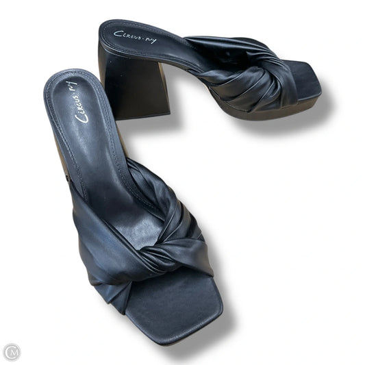 Sandals Heels Block By Circus By Sam Edelman In Black, Size: 9