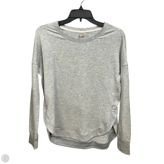 Athletic Top Long Sleeve Crewneck By Calia In Grey, Size: Xs
