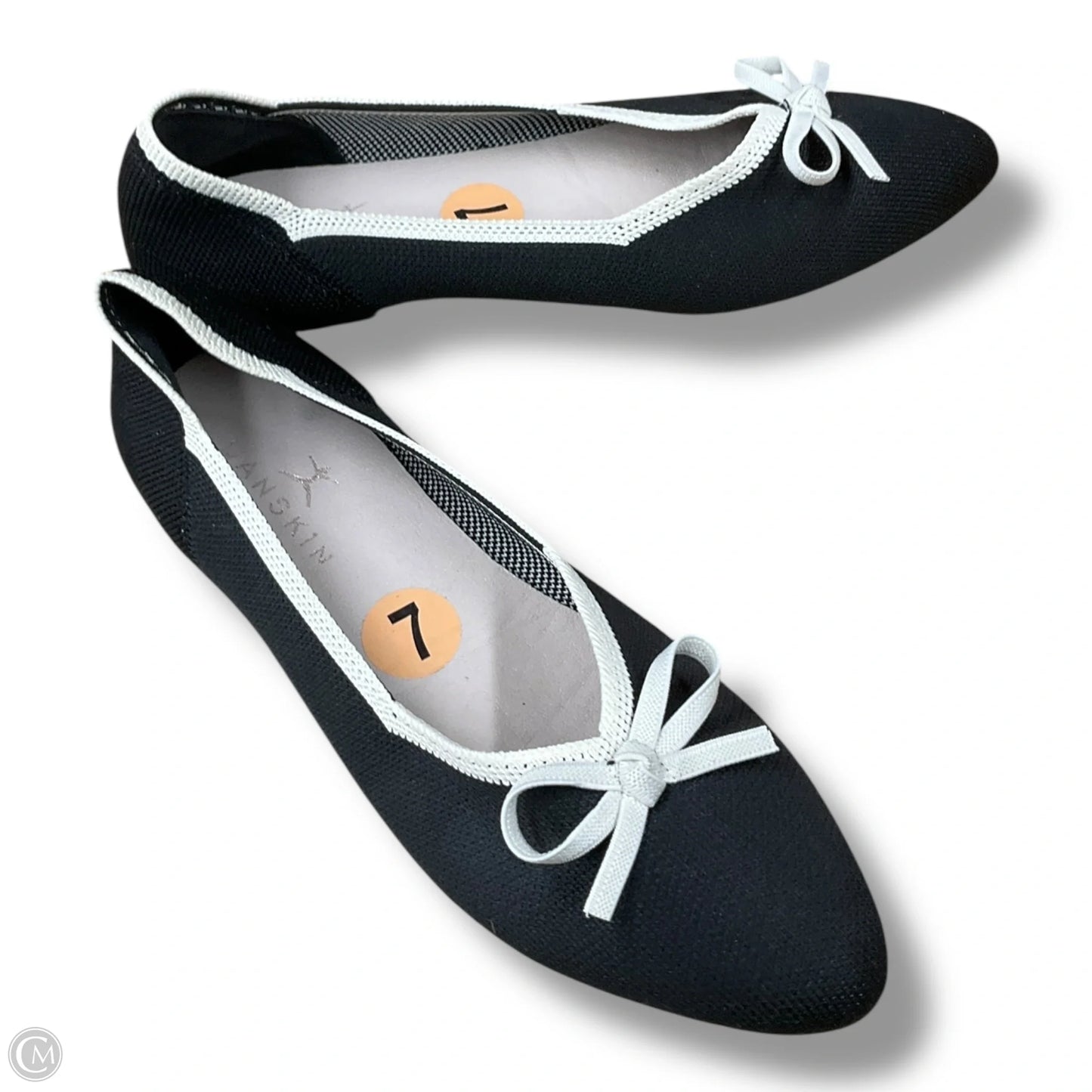 Shoes Flats By Danskin In Black & White, Size: 7