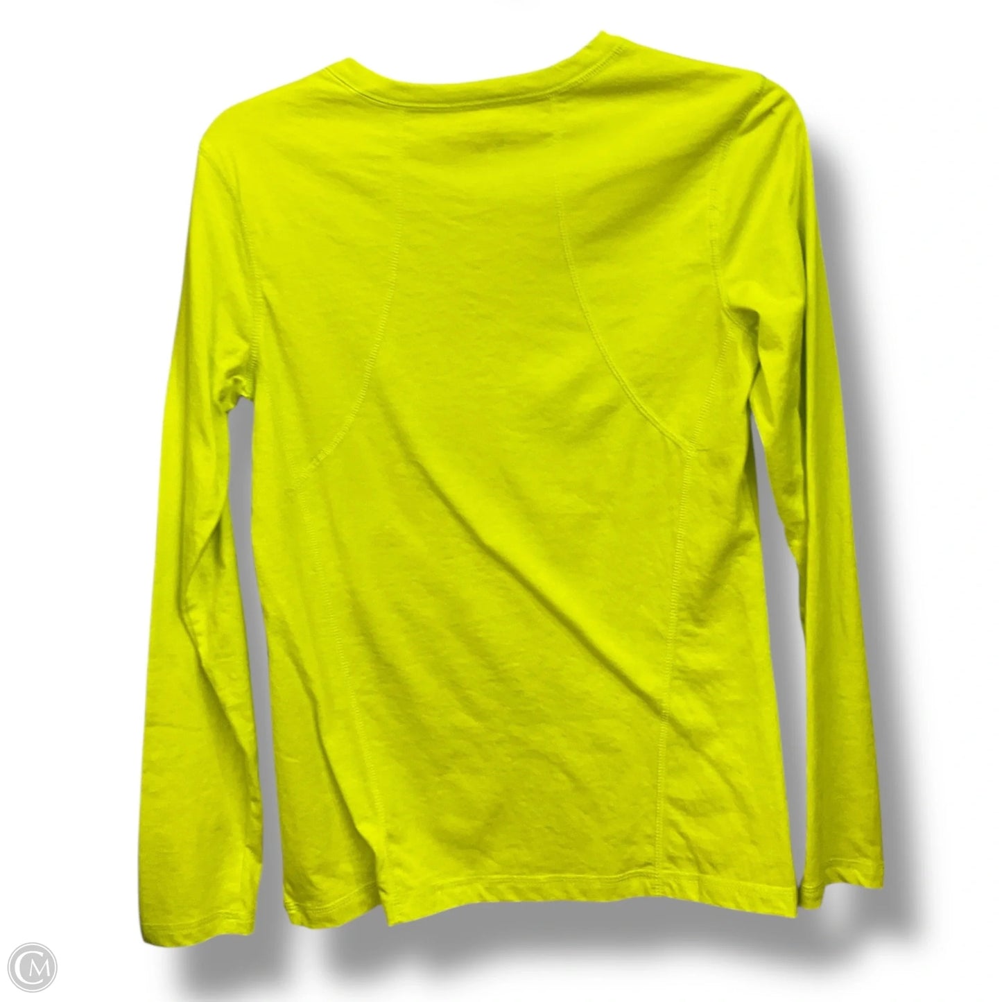 Athletic Top Long Sleeve Crewneck By Tek Gear In Chartreuse, Size: S