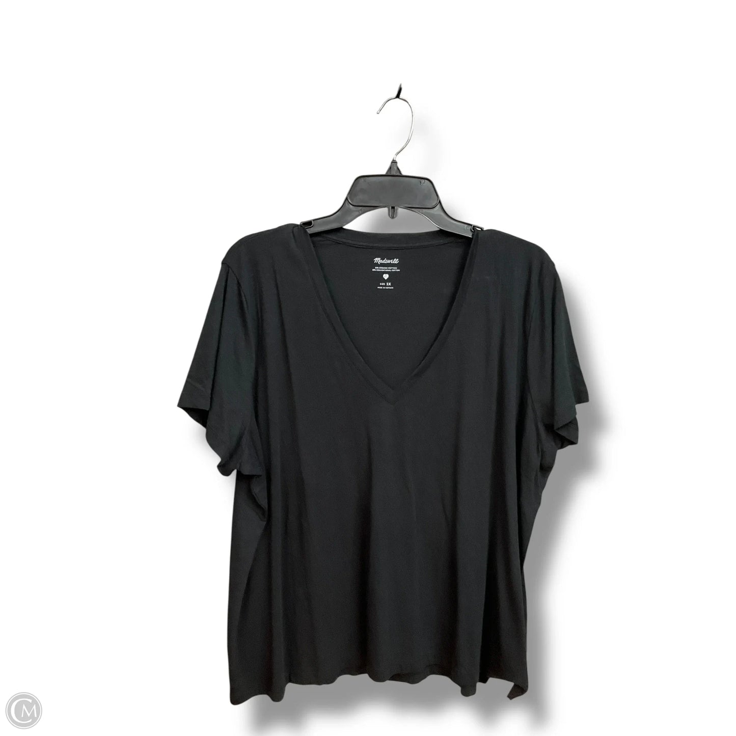 Top Short Sleeve Basic By Madewell In Black, Size: 2x