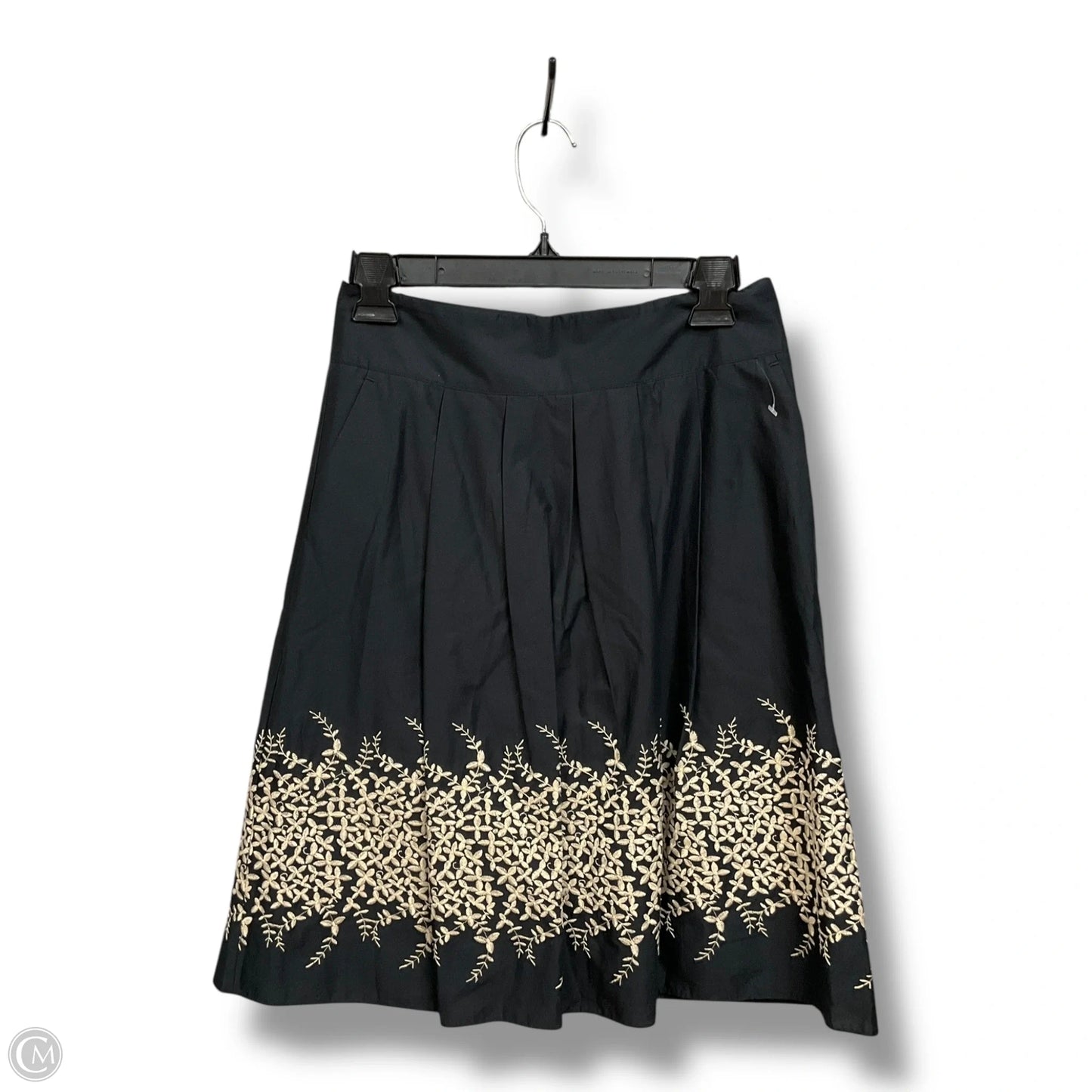 Skirt Mini & Short By Banana Republic In Black & Cream, Size: 0
