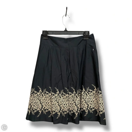 Skirt Mini & Short By Banana Republic In Black & Cream, Size: 0