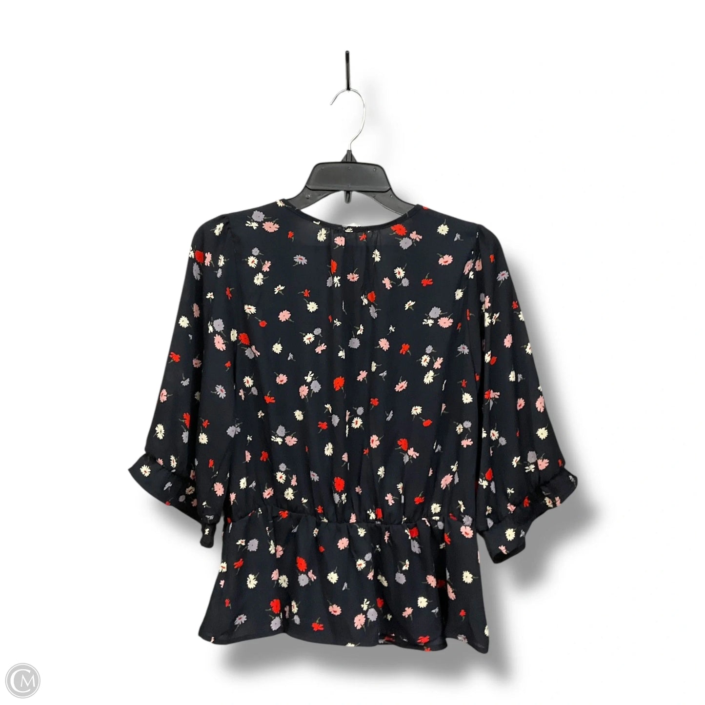 Blouse Short Sleeve By Sienna Sky In Floral Print, Size: L