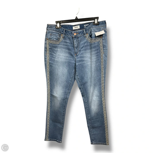 Jeans Skinny By Sonoma In Blue Denim, Size: 14