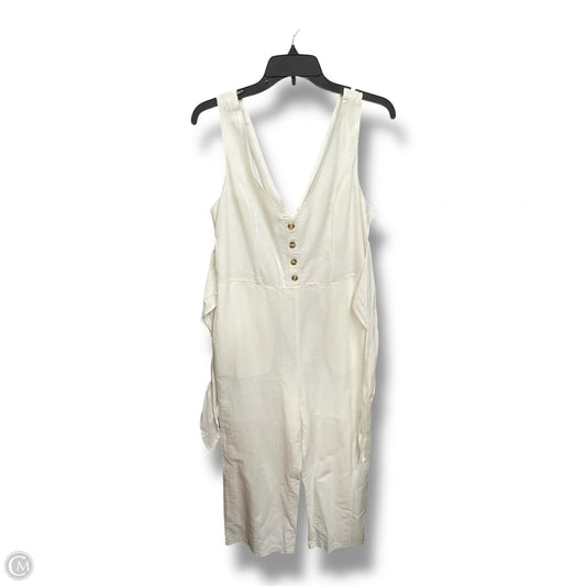 Jumpsuit By Clothes Mentor In Ivory, Size: M