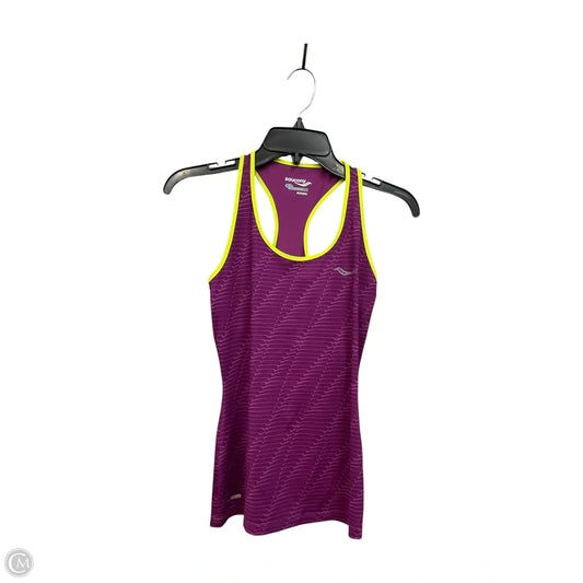 Athletic Tank Top By Saucony In Purple, Size: S