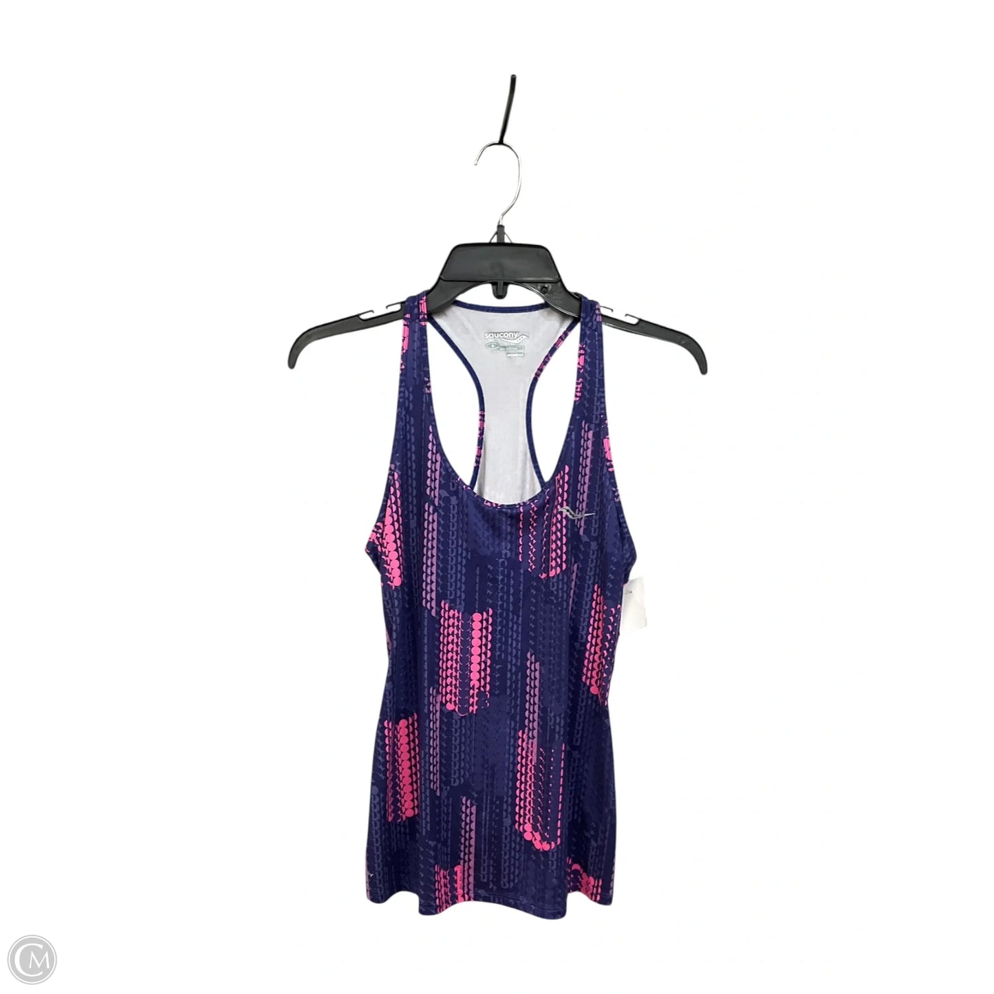 Athletic Tank Top By Saucony In Pink & Purple, Size: S