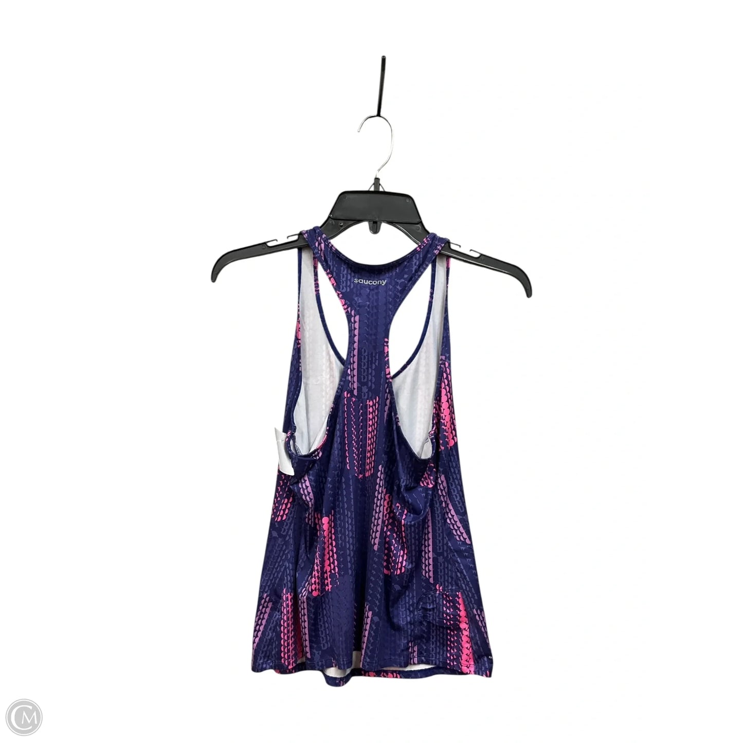 Athletic Tank Top By Saucony In Pink & Purple, Size: S