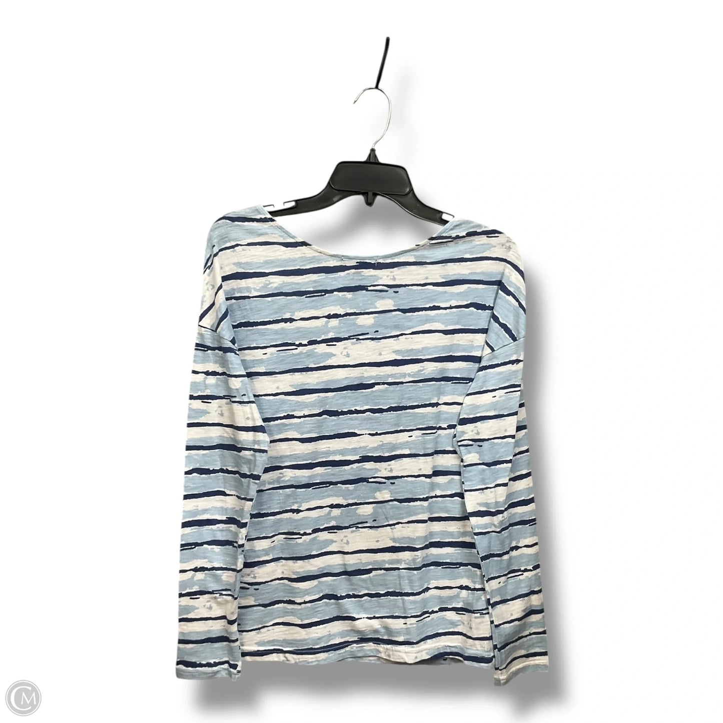 Top Long Sleeve By Gap In Blue & White, Size: Xs