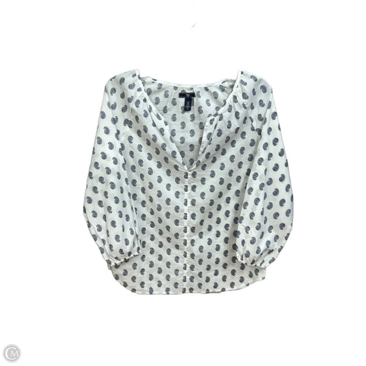 Top 3/4 Sleeve By Gap In Paisley Print, Size: Xs