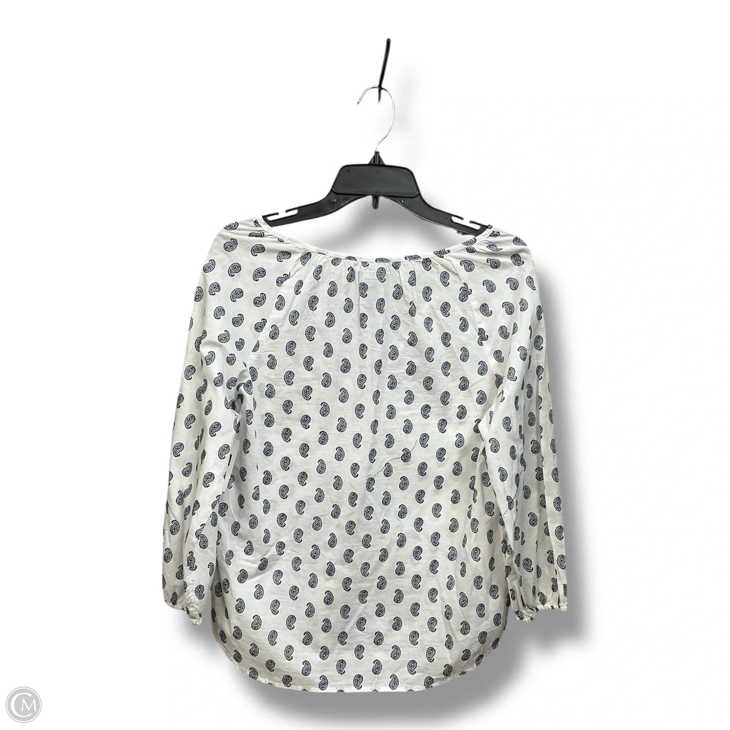 Top 3/4 Sleeve By Gap In Paisley Print, Size: Xs