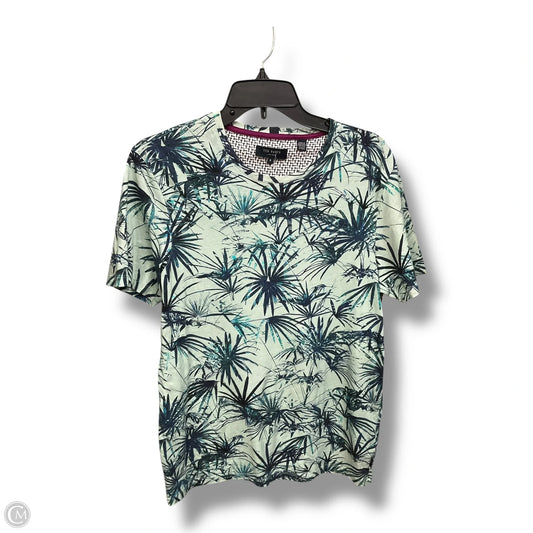 Top Short Sleeve By Ted Baker In Blue & Green, Size: M