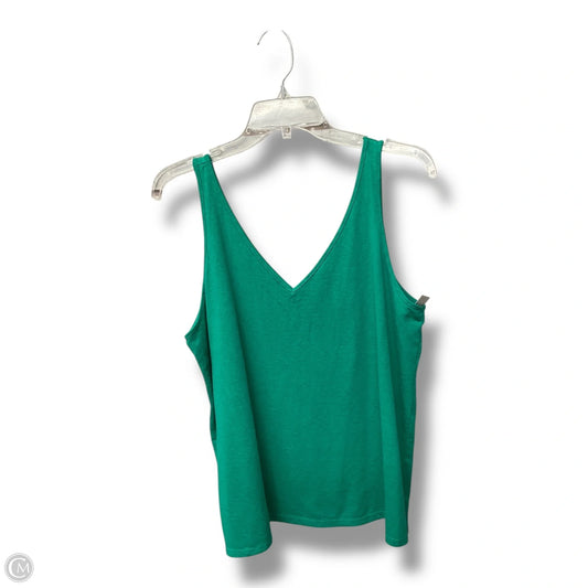 Top Sleeveless By Loft In Green, Size: Xl