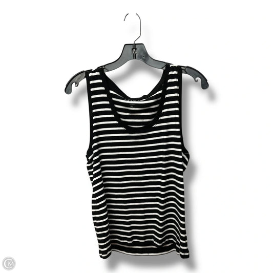 Top Sleeveless By Loft In Striped Pattern, Size: Xl