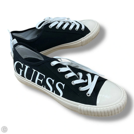 Shoes Sneakers By Guess In Black & Cream, Size: 10.5