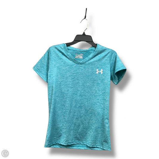 Athletic Top Short Sleeve By Under Armour In Aqua