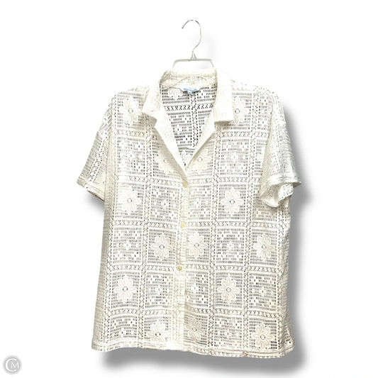 Swimwear Cover-up By Clothes Mentor In White, Size: L