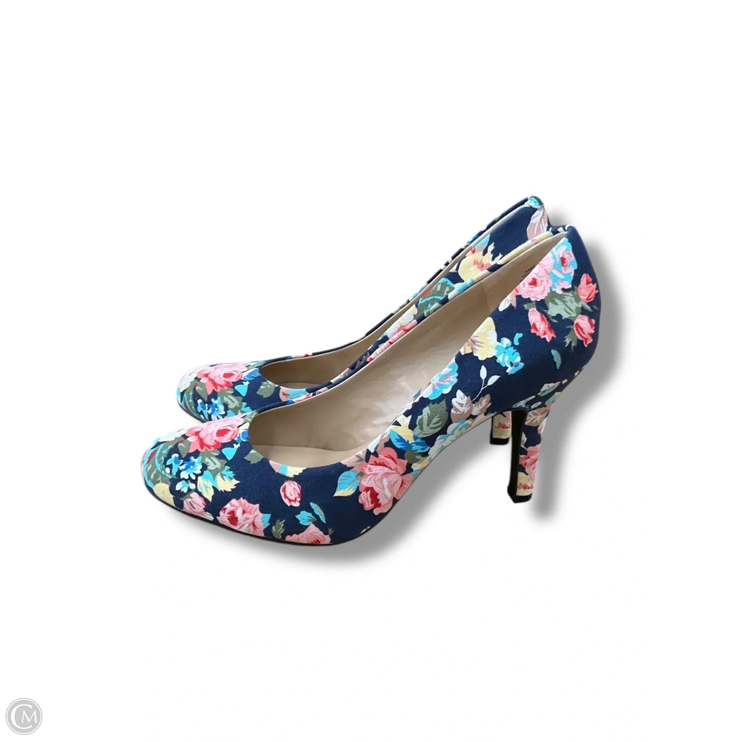 Shoes Heels Kitten By Kelly And Katie In Floral Print, Size: 9