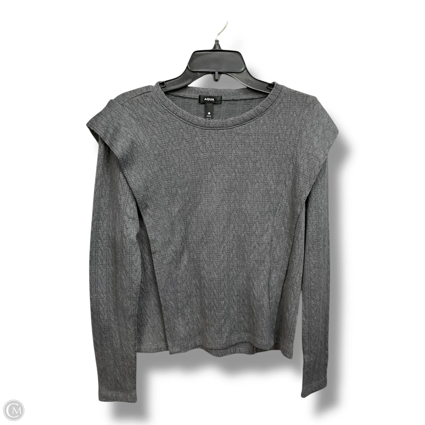Top Long Sleeve By Aqua In Grey, Size: M