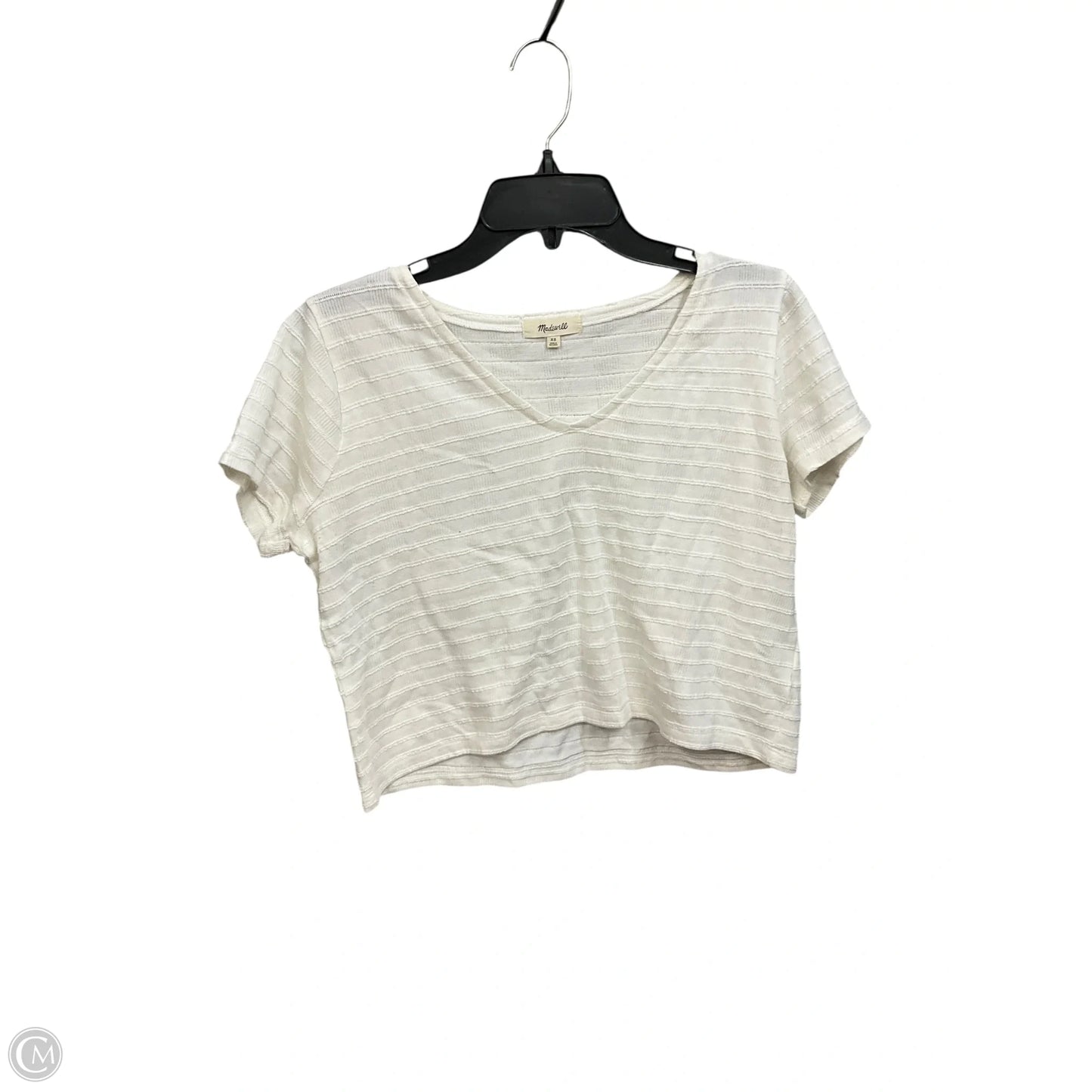 Top Short Sleeve By Madewell In White, Size: Xs