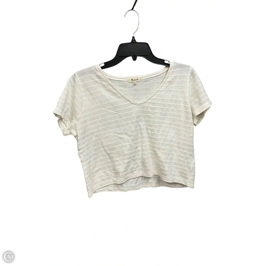 Top Short Sleeve By Madewell In White, Size: Xs