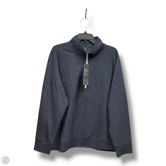 Sweatshirt Collar By Eddie Bauer In Blue, Size: 2x