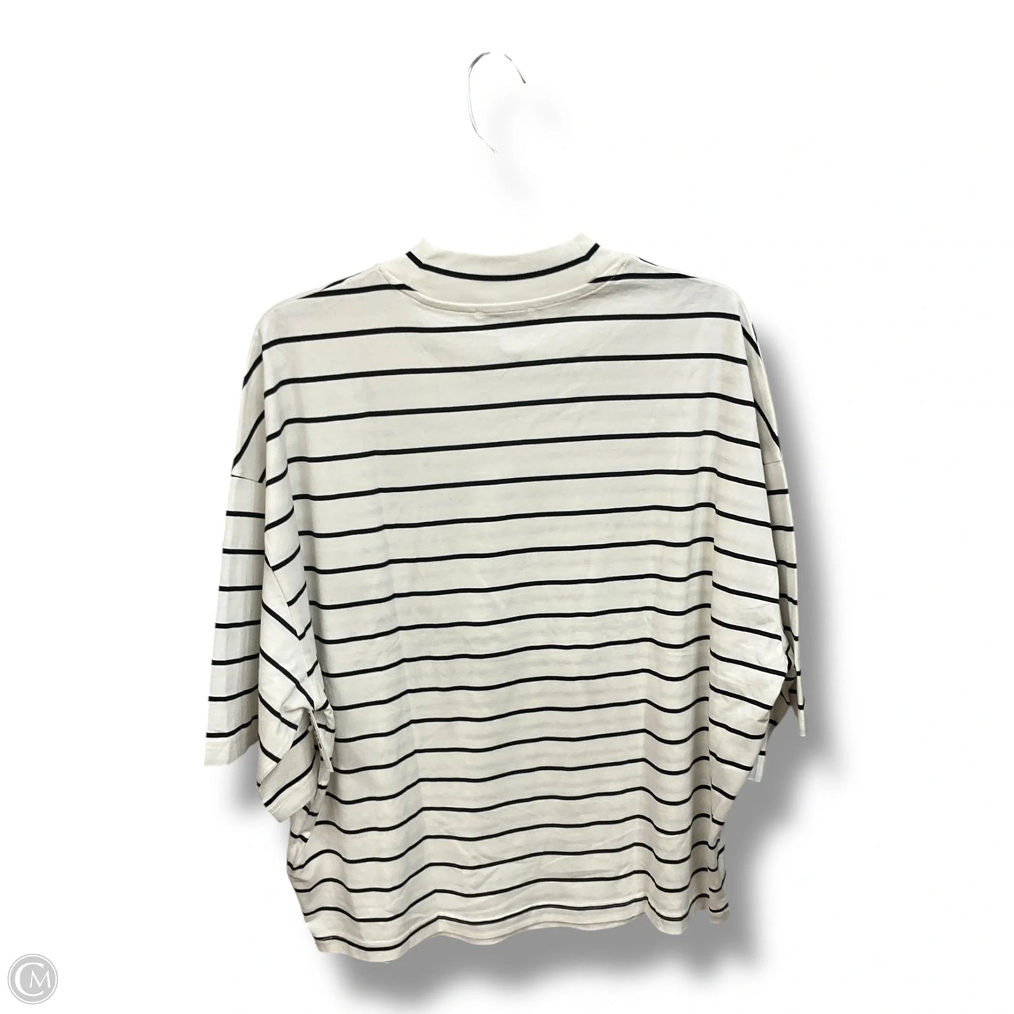 Top Short Sleeve By Cos In Striped Pattern, Size: M