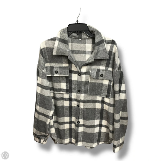 Jacket Shirt By Cme In Plaid Pattern, Size: L