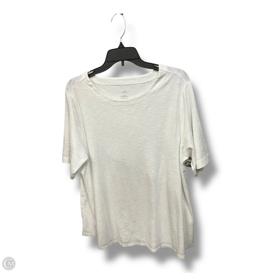 Top Short Sleeve By J. Jill In White, Size: Xl