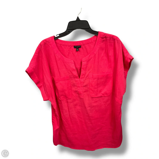 Top Sleeveless By Talbots In Pink, Size: 1x