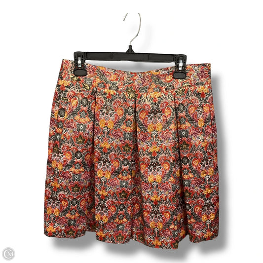 Skirt Mini & Short By Anthropologie In Floral Print, Size: L