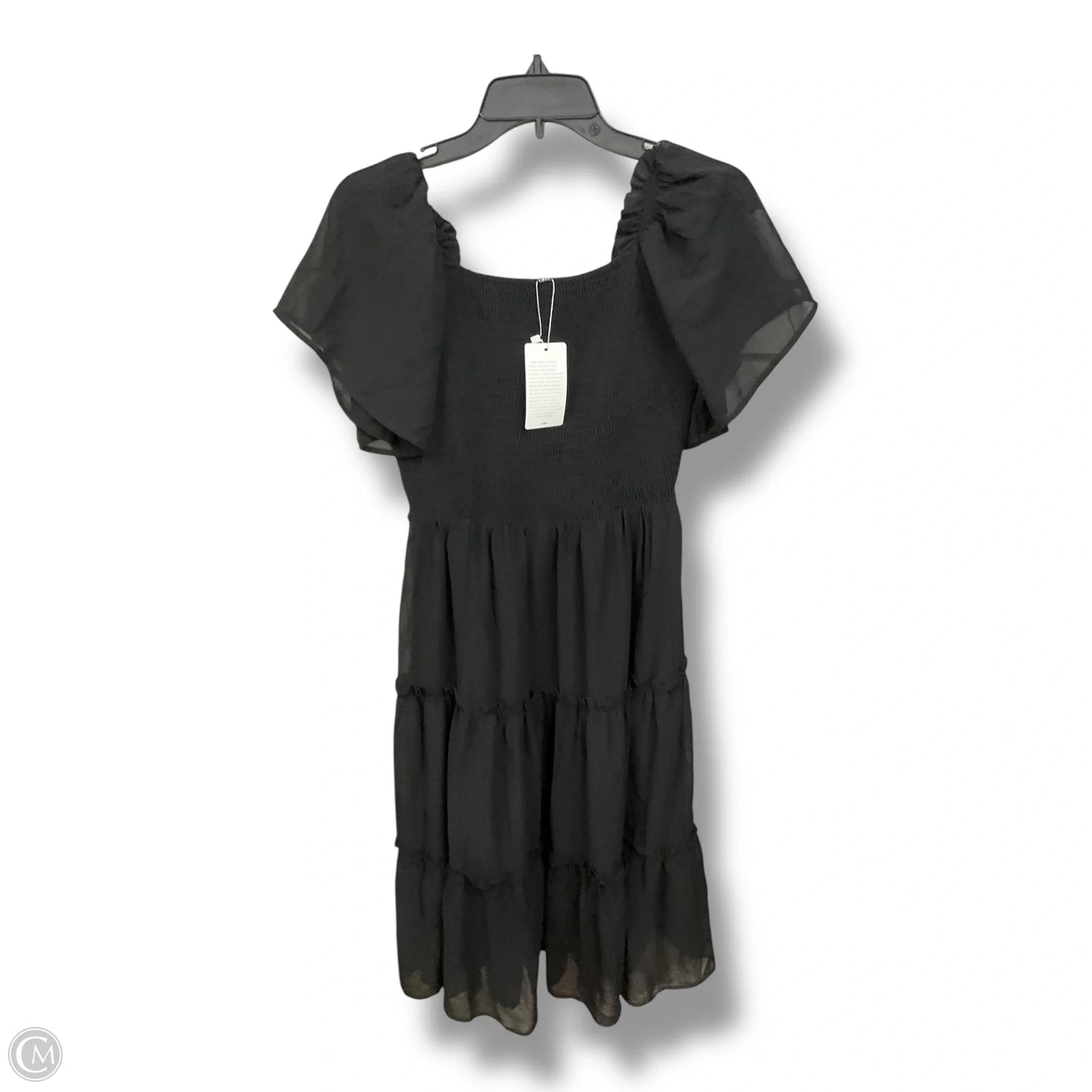 Dress Casual Midi By Clothes Mentor In Black, Size: L
