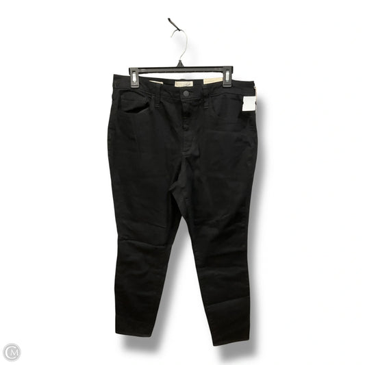 Jeans Skinny By Universal Thread In Black Denim, Size: 14