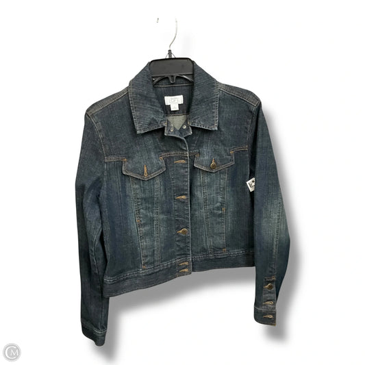 Jacket Denim By Loft In Blue Denim, Size: M