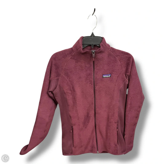 Athletic Jacket By Patagonia In Maroon, Size: S