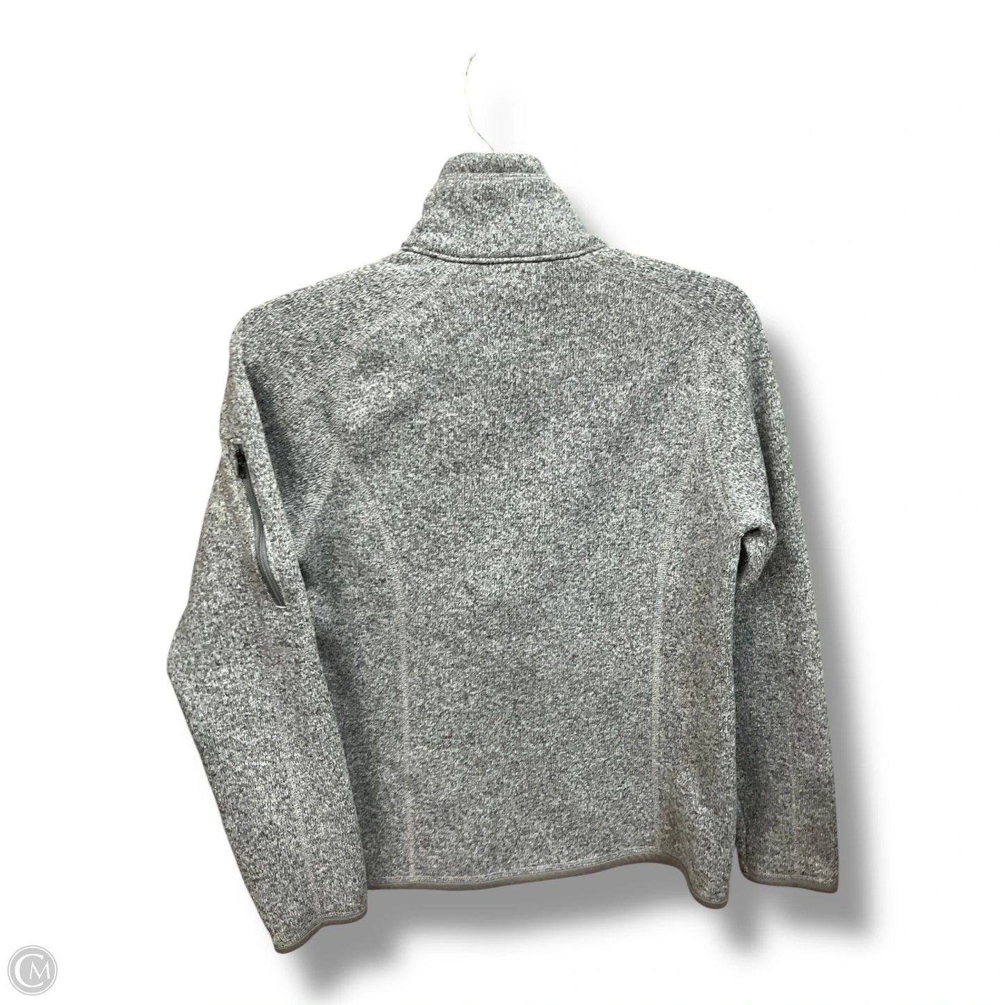 Athletic Top Long Sleeve Collar By Patagonia In Grey, Size: S