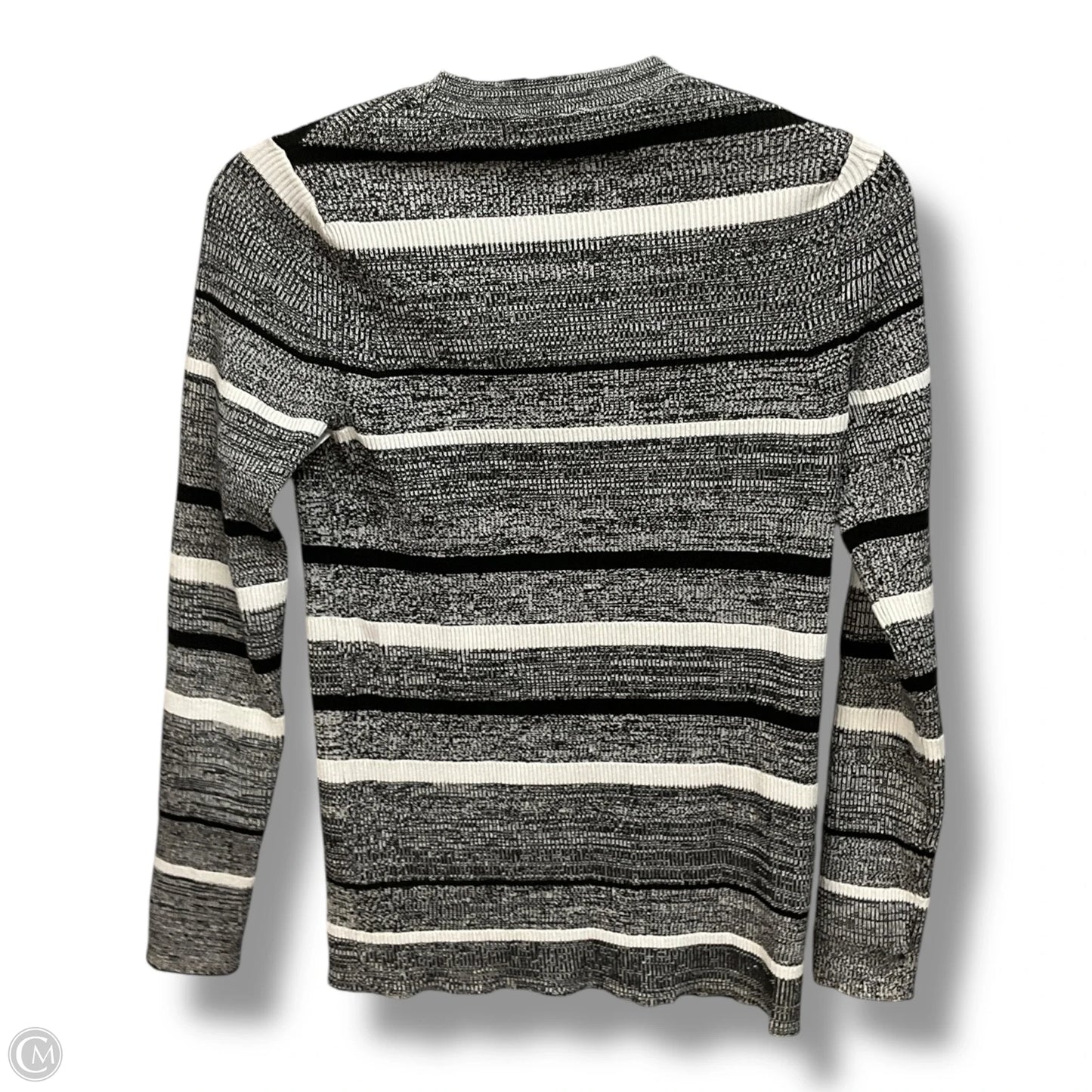 Top Long Sleeve By Banana Republic In Striped Pattern, Size: S