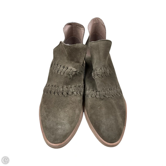 Boots Ankle Heels By Garnet Hill In Green, Size: 6.5