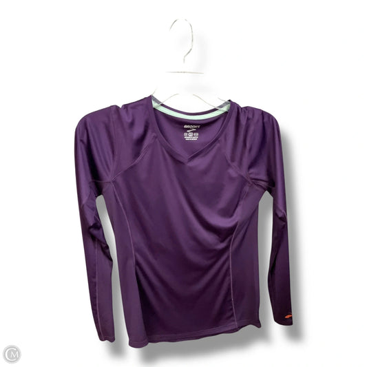 Athletic Top Long Sleeve Crewneck By Brooks In Purple, Size: Xs